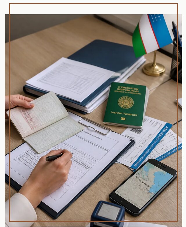 Оформление визы в Узбекистан для поездки в Березниках под ключ